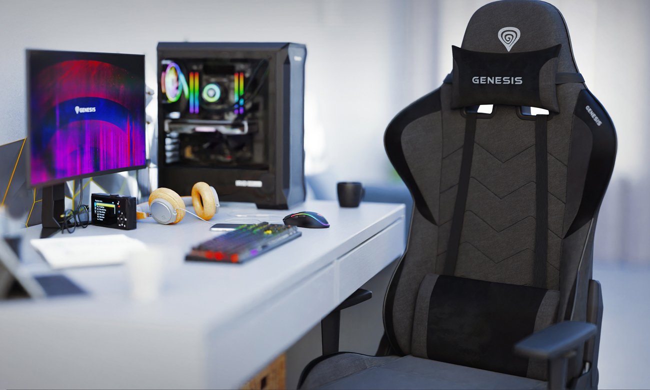 Fotel gamingowy Genesis Nitro 550 G2 Szary - Grafika lifestyle