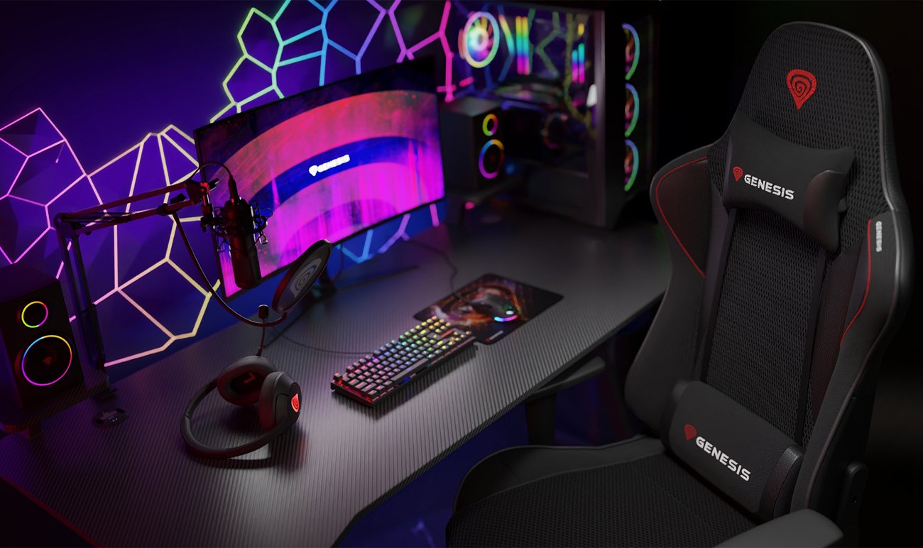 Fotel gamingowy Genesis Nitro 440 G2 Czarny - Grafika lifestyle