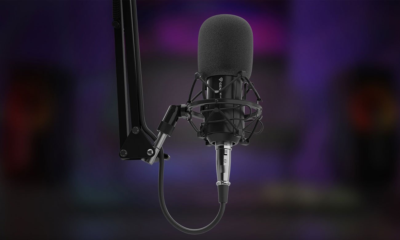Mikrofon Genesis Radium 300 Studyjny XLR - Grafika z tłem