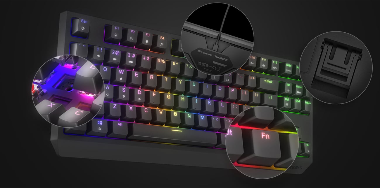 Genesis THOR 230 TKL US OUTEMU RED