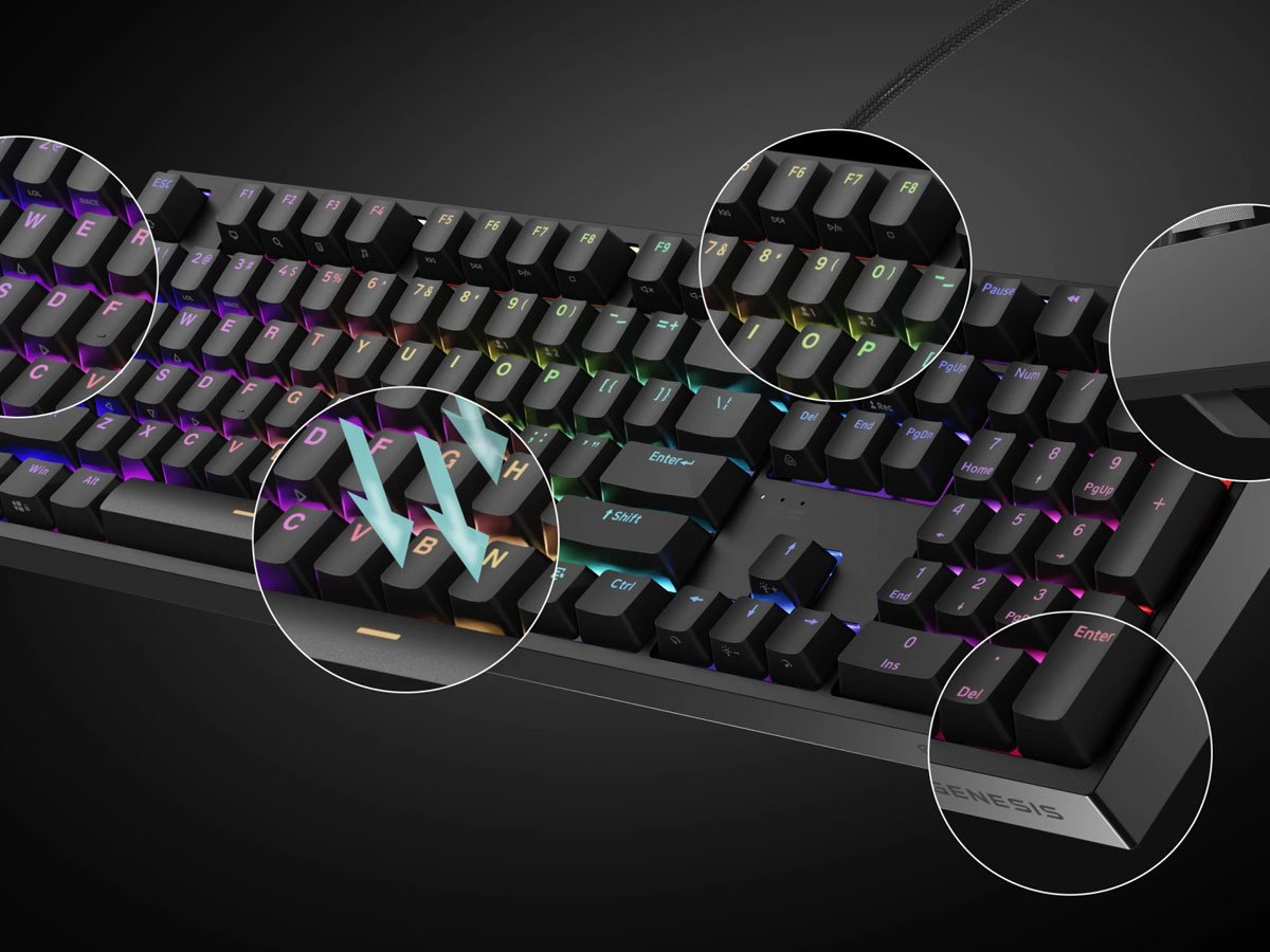 Genesis Thor 404 Outemu Peach Silent
