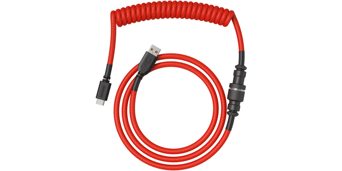 Glorious PC Gaming Race Coil Cable Crimson Red USB-C - USB-A