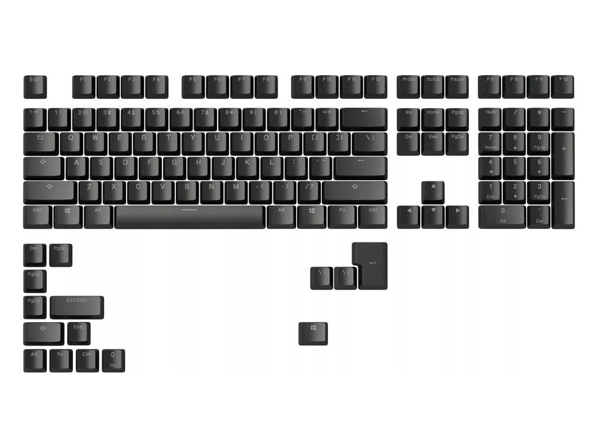 Glorious Doubleshot V2 Keycaps Black