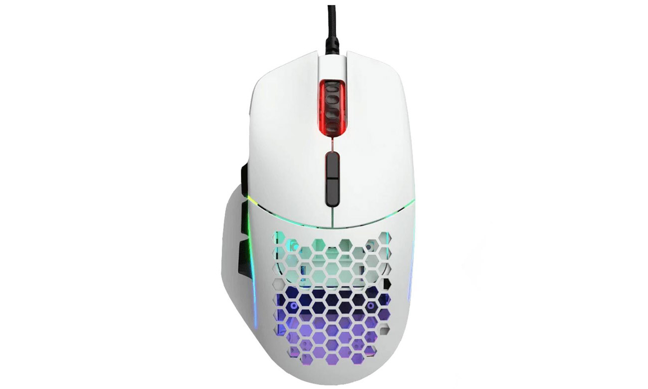 Gaming-Maus Glorious PC Gaming Race Model I Matte White - Draufsicht