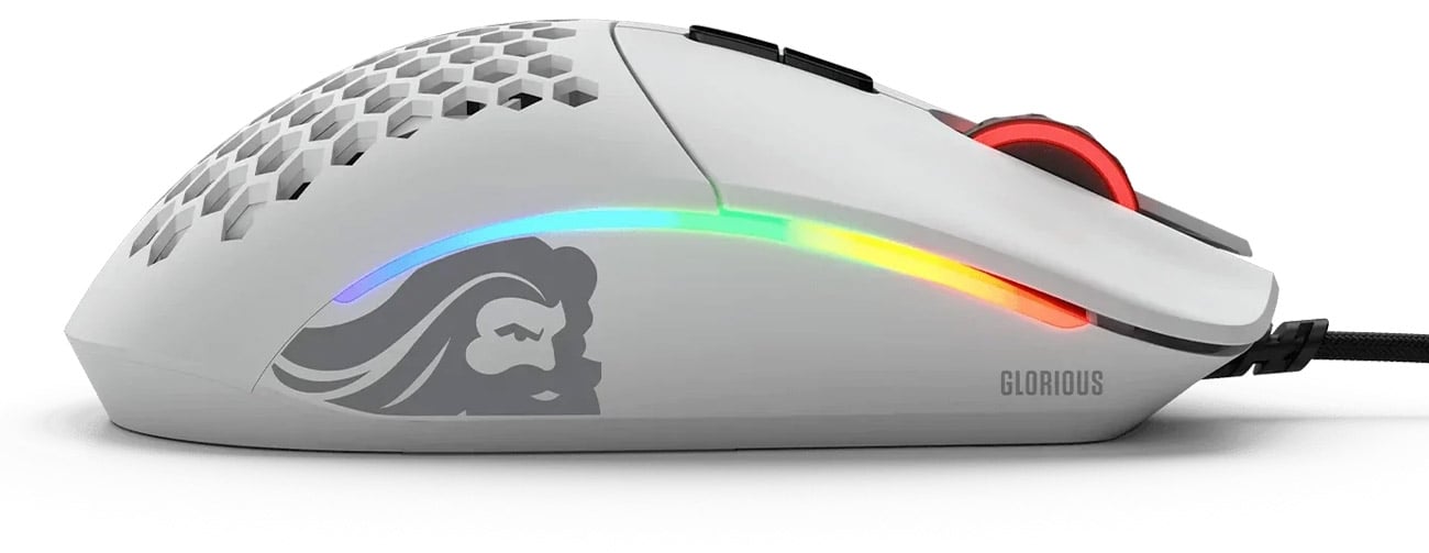 Gaming-Maus Glorious PC Gaming Race Model I Matte White - Seitenansicht rechts