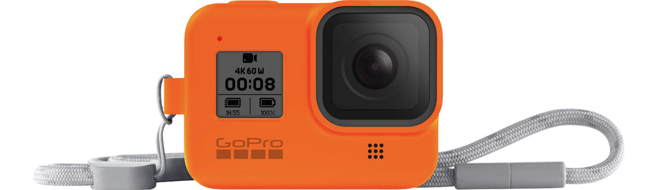 GoPro Silikonowe Etui do HERO8 Black pomarańczowe AJSST-004