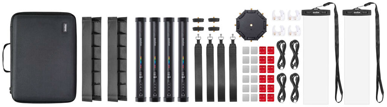 Zestaw Tub Świetlnych LED RGB Godox TL30 K4