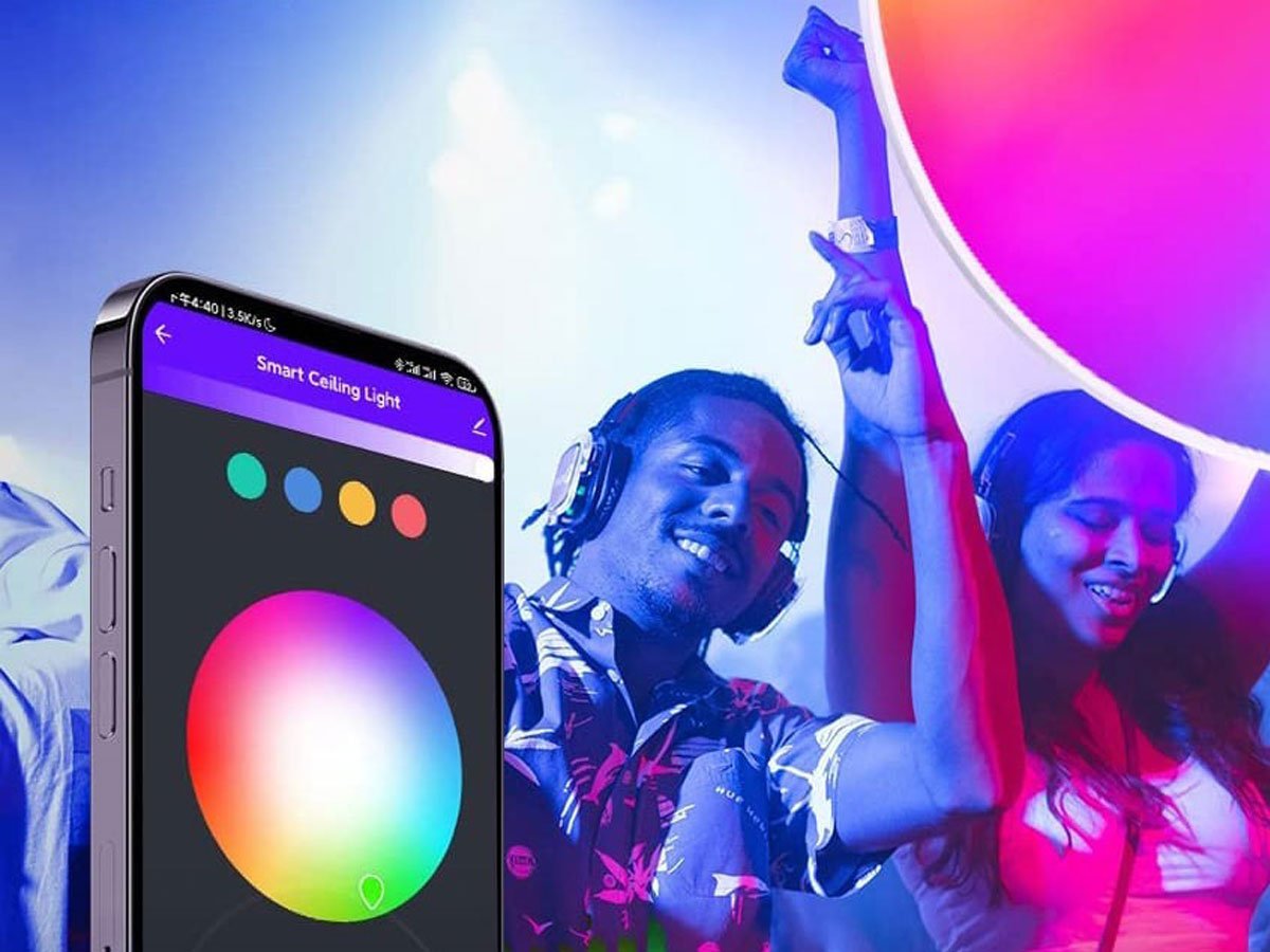 Inteligentna lampa sufitowa 32 cm Wi-Fi/Bluetooth Gosund LB11 - Grafika lifestyle