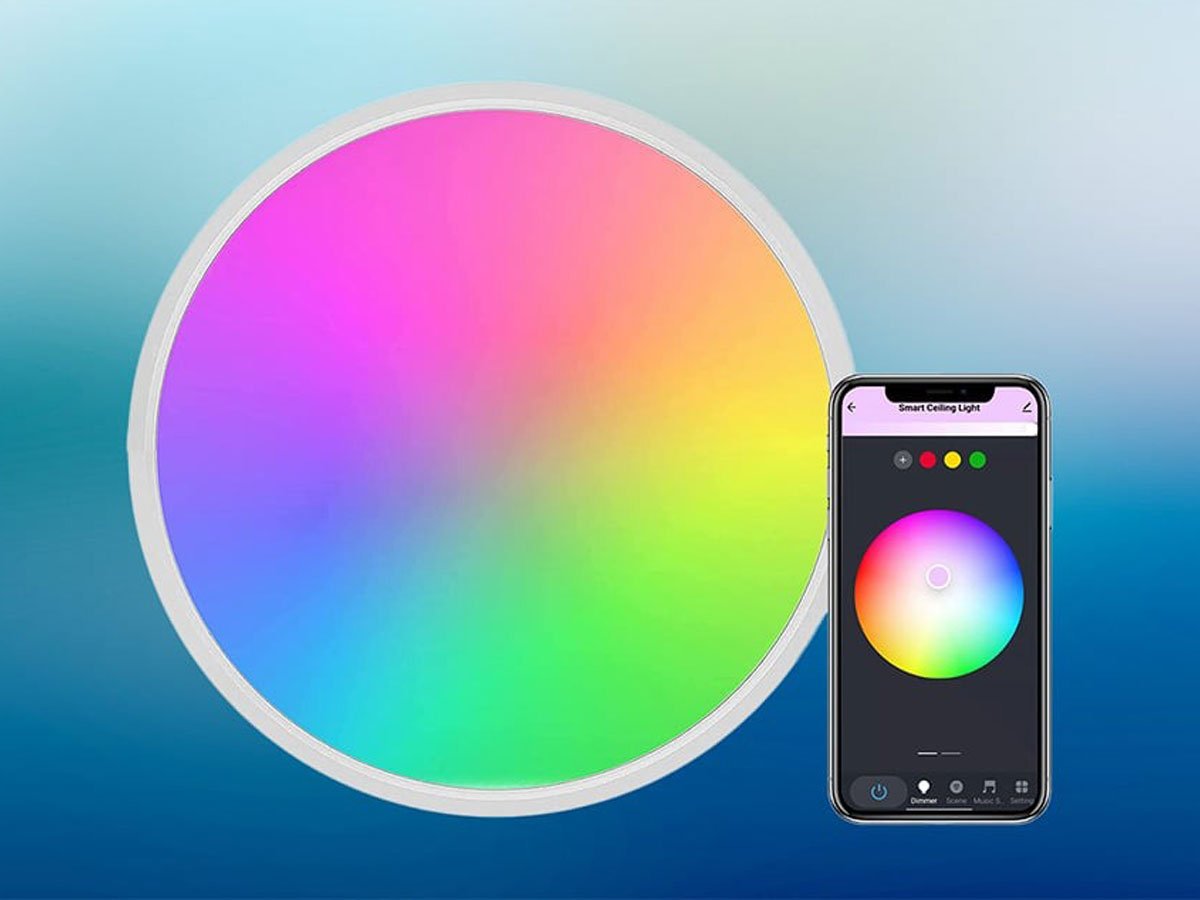 Inteligentna lampa sufitowa Wi-Fi/Bluetooth Gosund LB12 - Grafika lifestyle