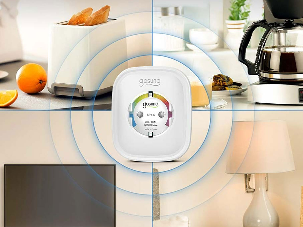 Gosund Inteligentne gniazdko WiFi SP1-H, 2 sztuki (HomeKit)