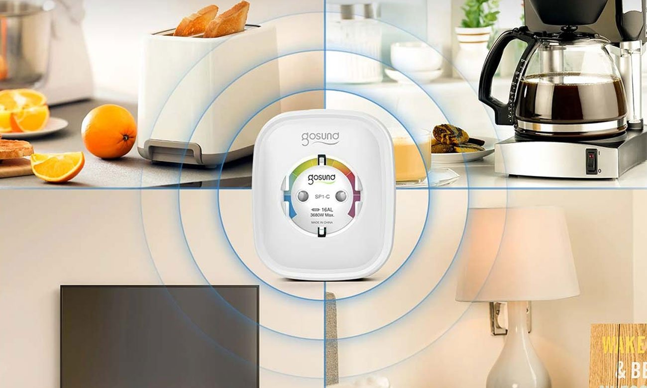 Gosund Inteligentne gniazdko WiFi SP1-H, 2 sztuki (HomeKit)