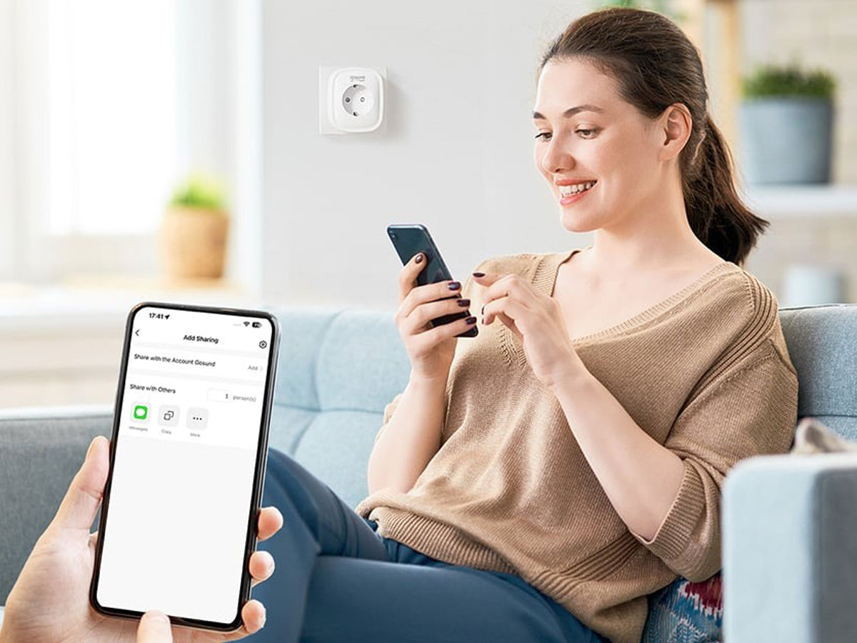 Inteligentne gniazdko Wi-Fi/Bluetooth Gosund SP6 - Grafika lifestyle