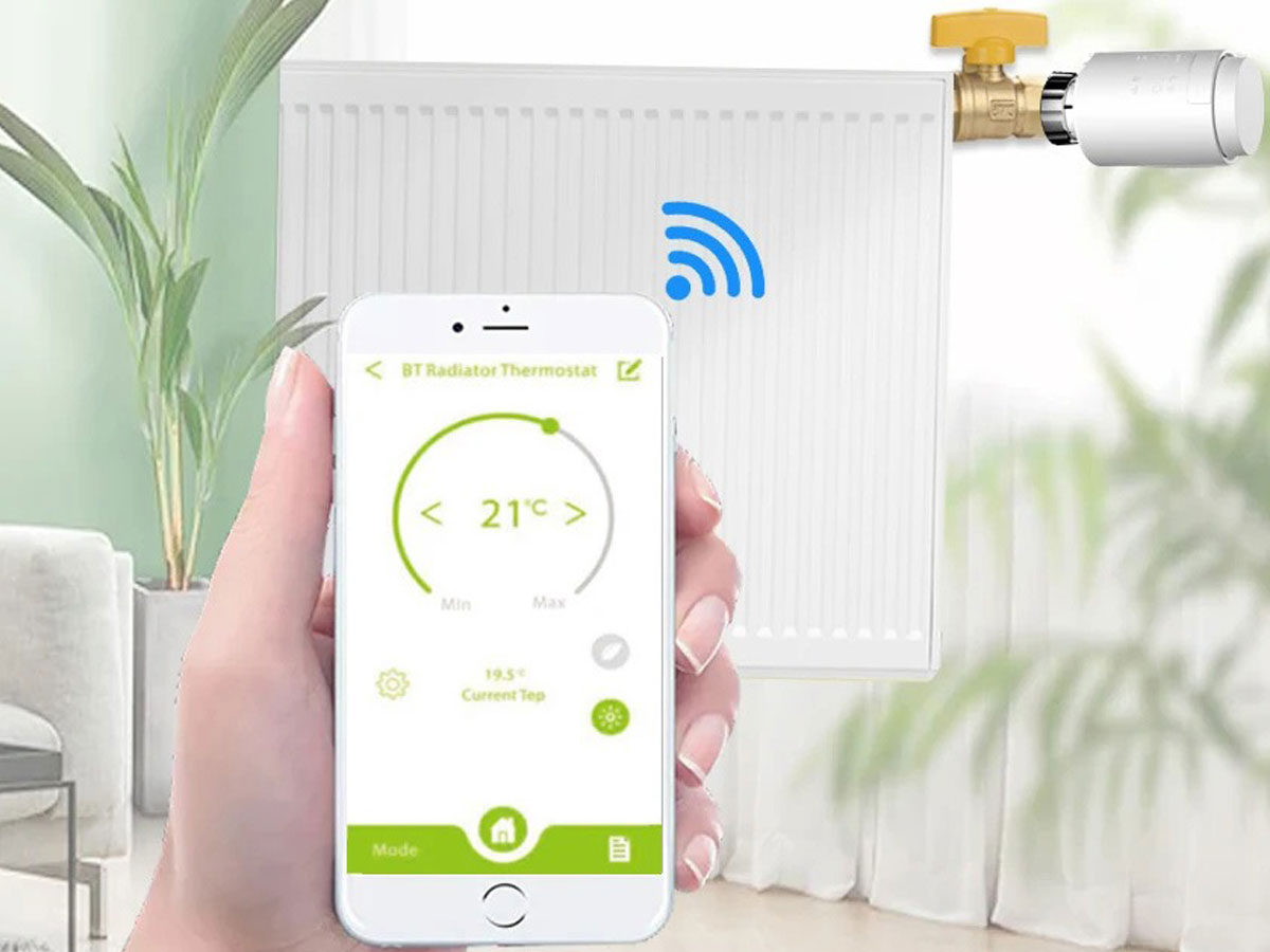 Inteligentna głowica termostatyczna Bluetooth Gosund STR1 - Grafika lifestyle