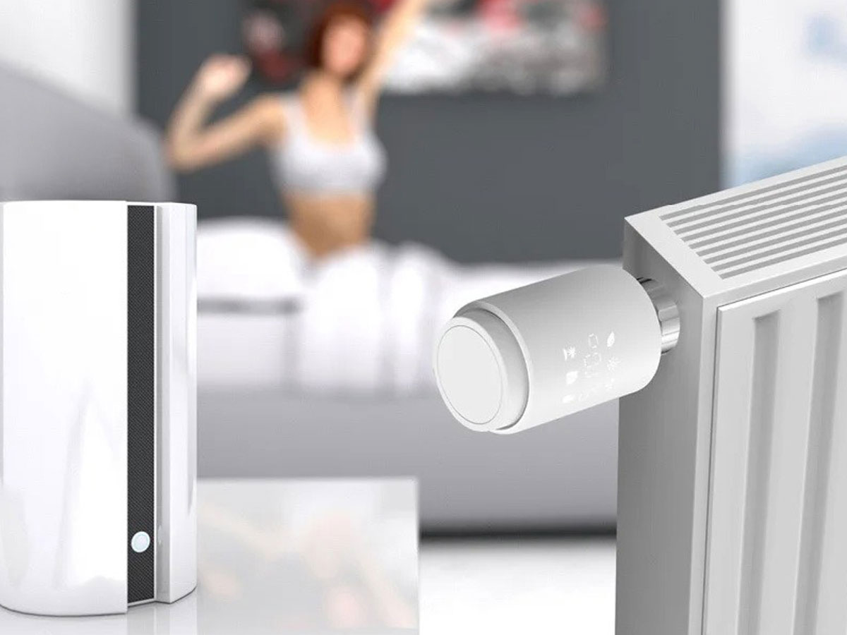 Inteligentna głowica termostatyczna Bluetooth Gosund STR1 - Grafika lifestyle
