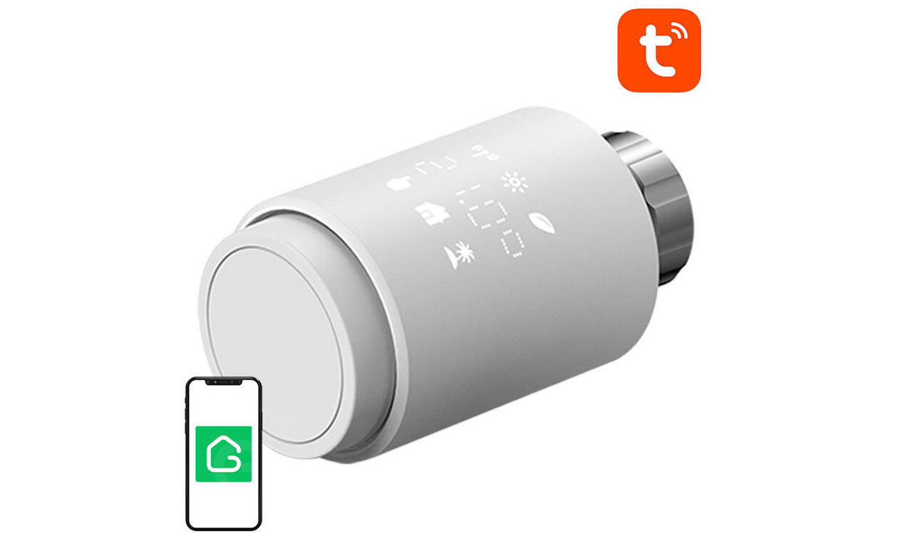 Inteligentna głowica termostatyczna Bluetooth Gosund STR1 - Widok ogólny