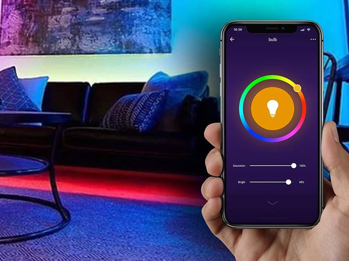 Inteligentna żarówka LED RGB Gosund WB4 8W 800lm - Grafika lifestyle