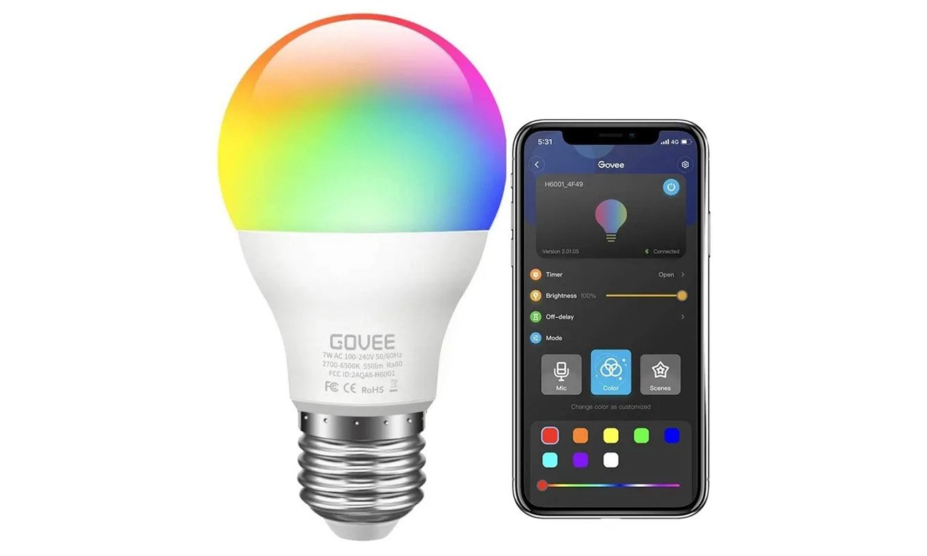 Inteligentna żarówka Govee H6003 Wi-Fi RGBWW