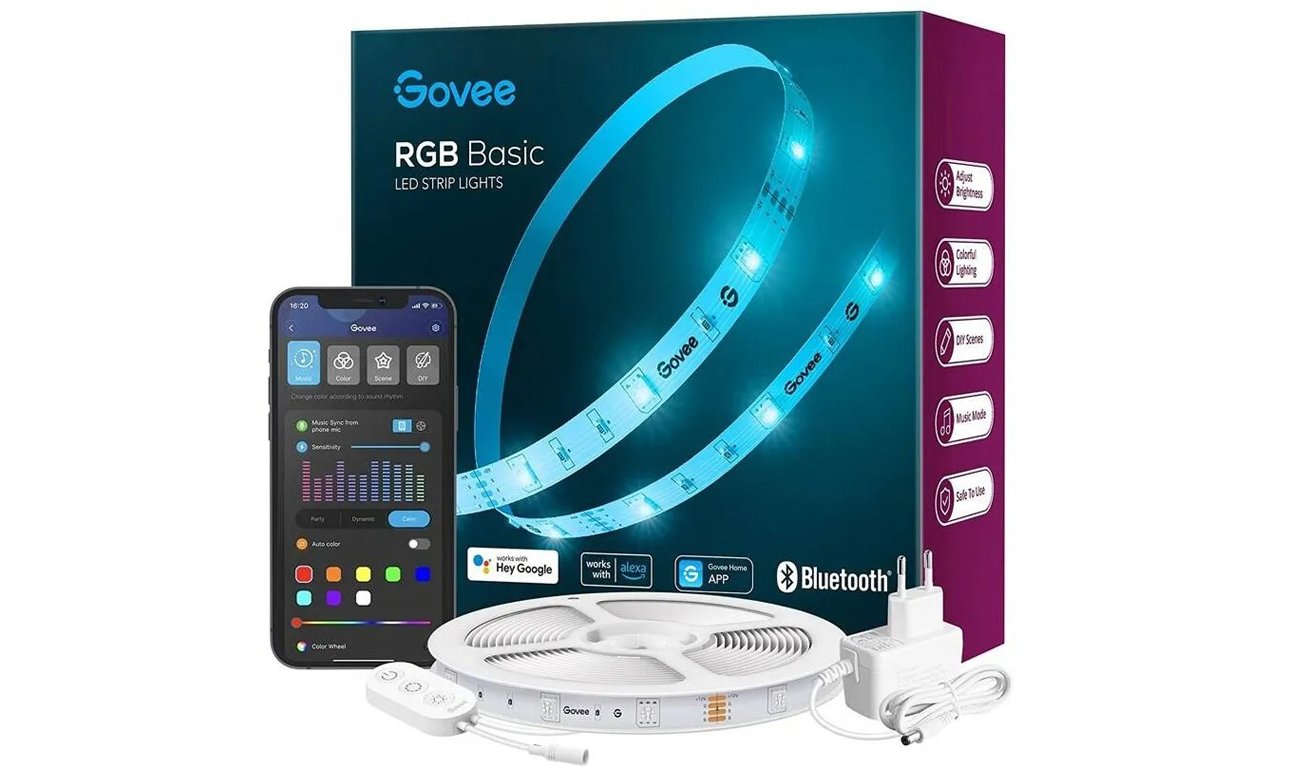 Intelligentes LED-Wi-Fi-Band Govee H615A (5m) - Grafik