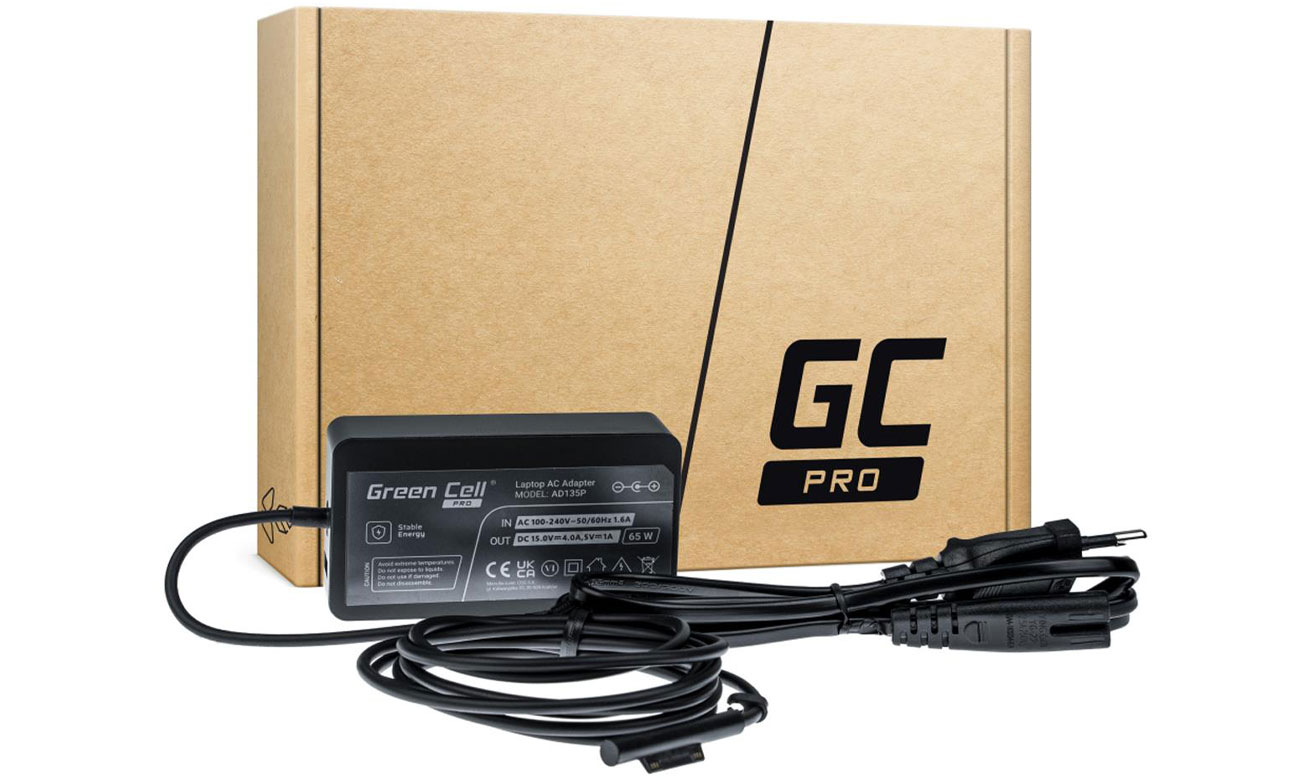 Zasilacz Green Cell PRO 1706 65W 15V 4A do Microsoft