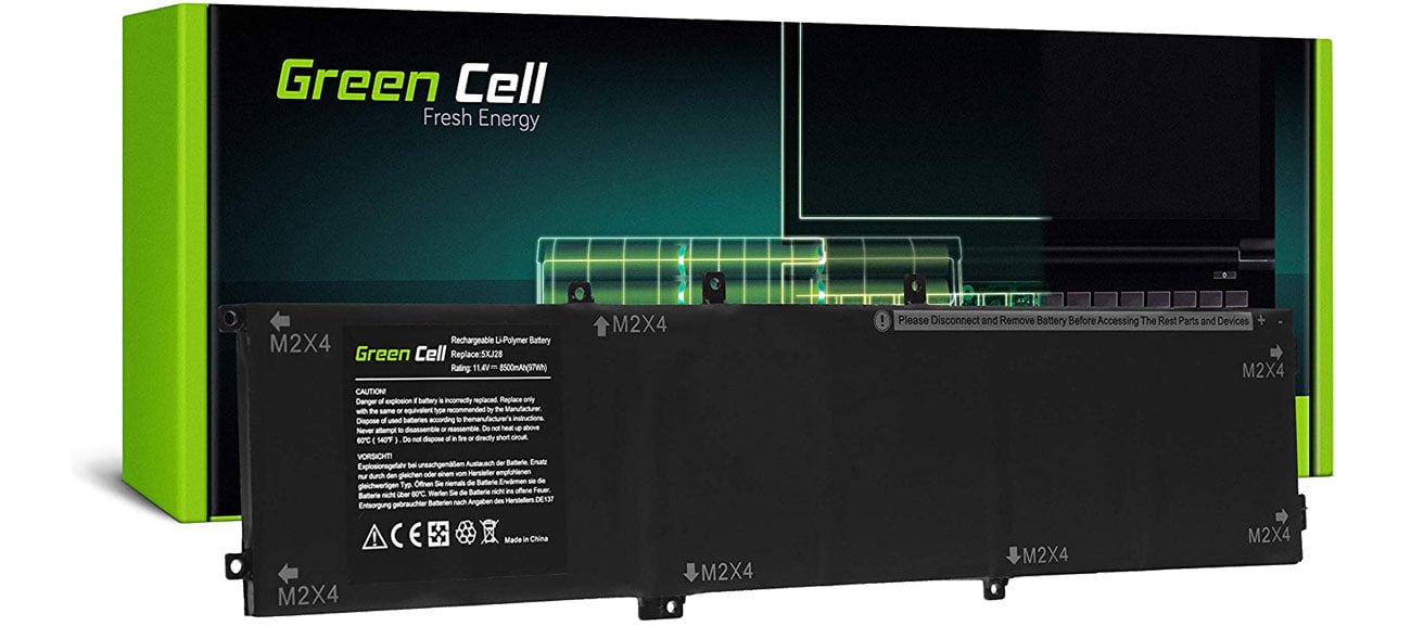 Green Cell Bateria do Dell (8000 mAh, 11.4V) DE137