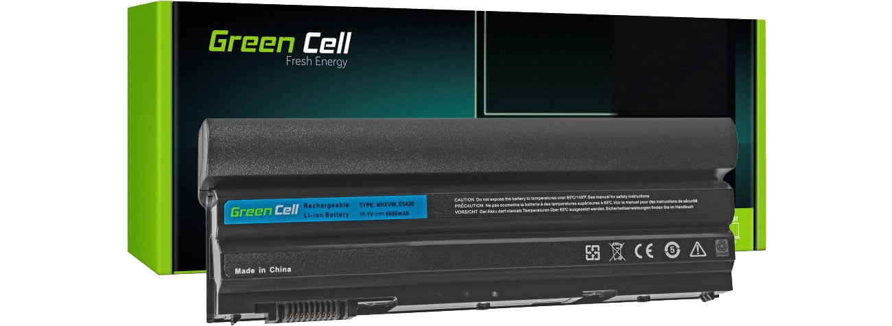 Green Cell Bateria do Dell (6600 mAh, 11.1V, 10.8V)