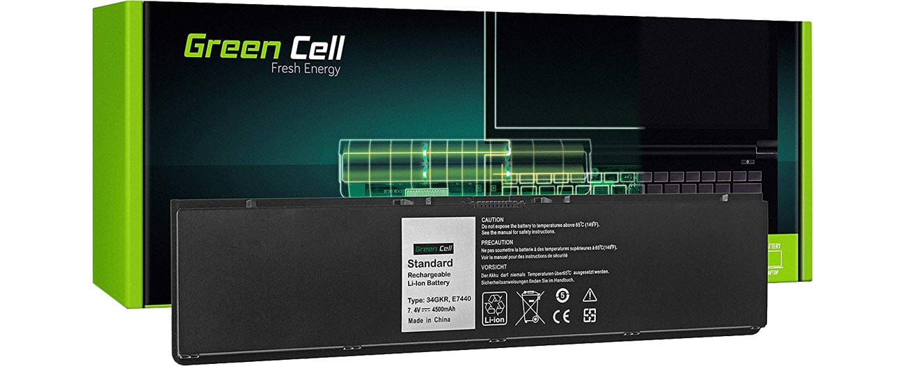 Green Cell Bateria do Dell Latitude (4500 mAh, 7.4V, 7.2V) DE93
