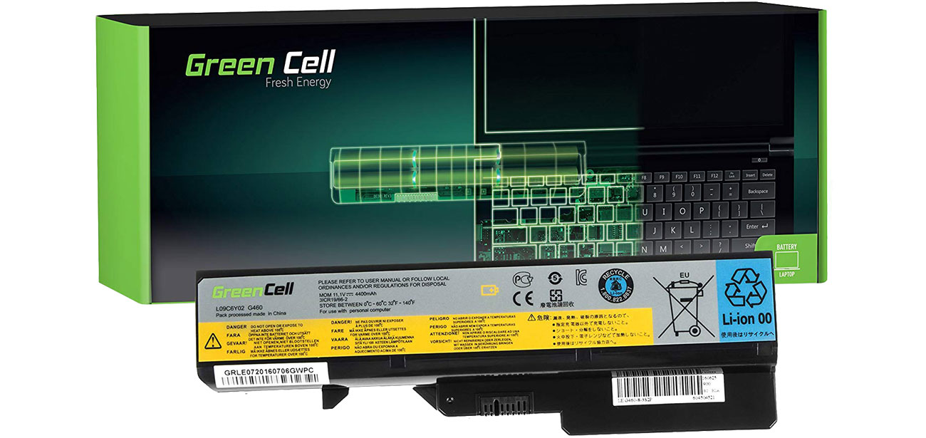 Green Cell Bateria do Lenovo (4400 mAh, 10.8V, 11.1V) LE07