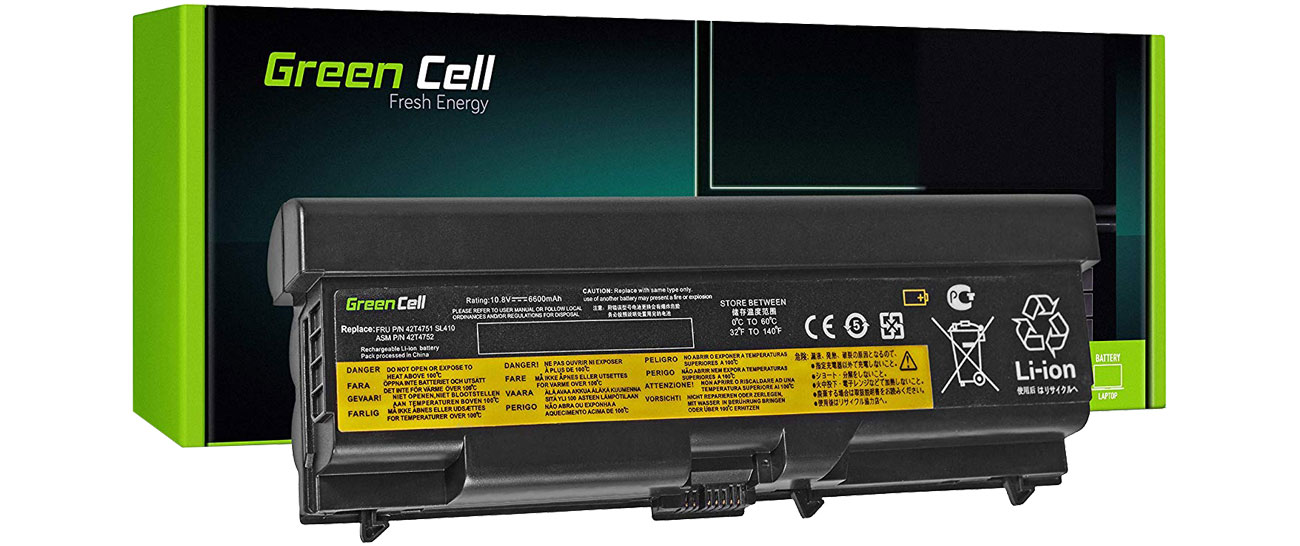 Green Cell Bateria do Lenovo (6600 mAh, 10.8V, 11.1V) LE28
