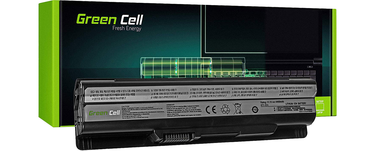 Green Cell Bateria do MSI (4400 mAh, 11.1V, 10.8V) MS05