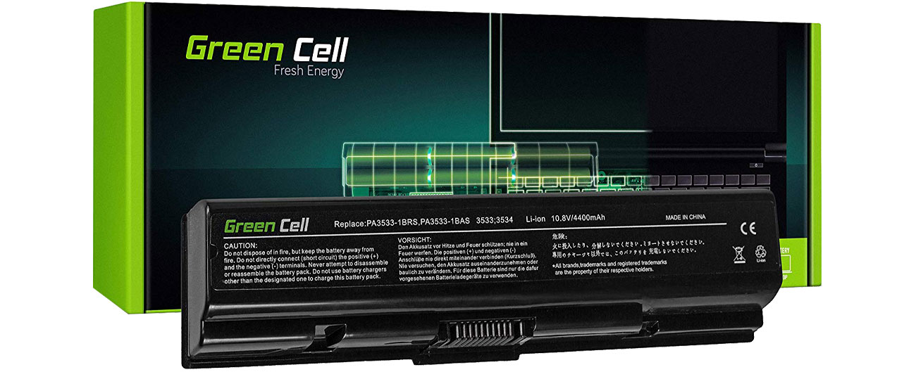 Green Cell Bateria do Toshiba (4400 mAh, 10.8V, 11.1V) TS01