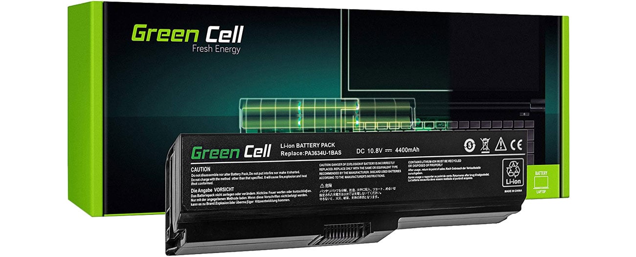 Green Cell Bateria do Toshiba (4400 mAh, 10.8V, 11.1V) TS03V2