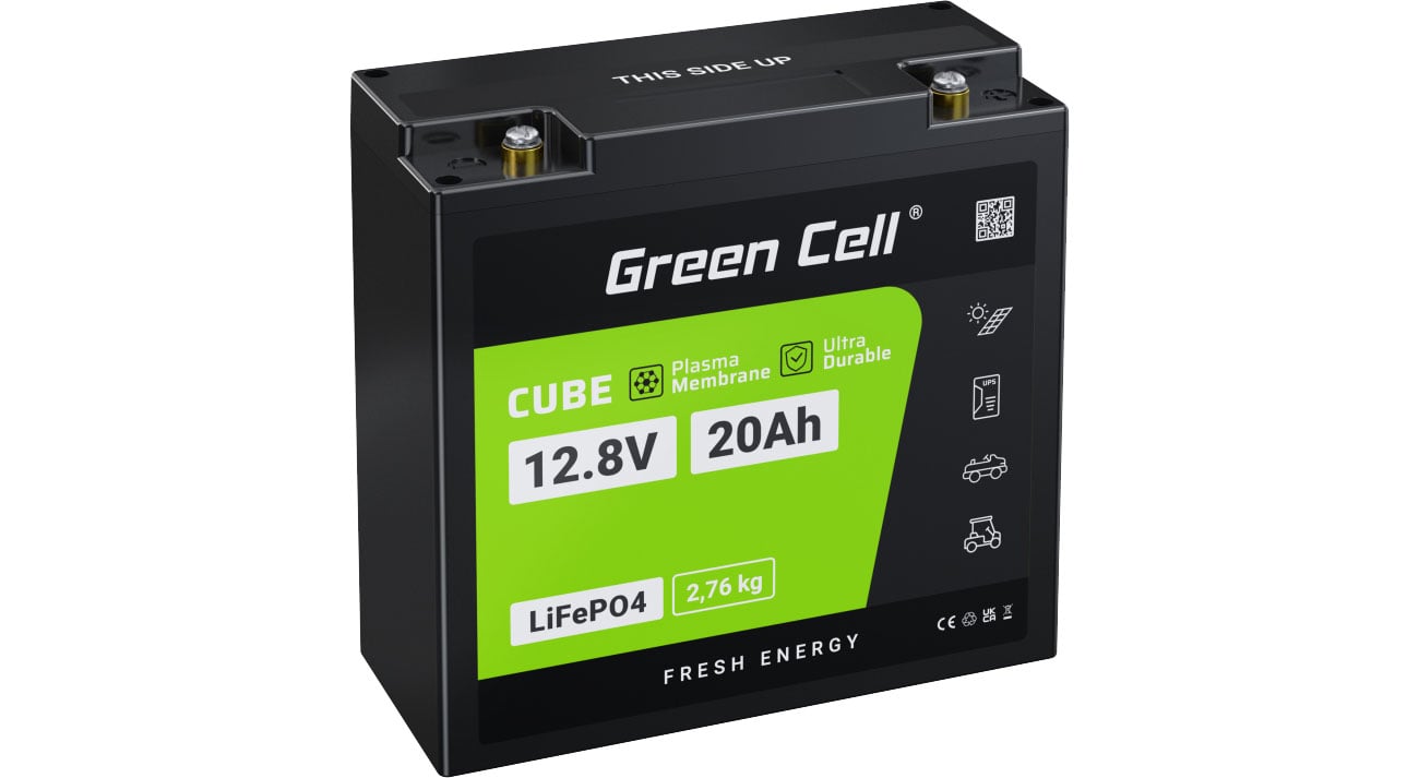 Akumulator Green Cell LiFePO4 20 Ah 12,8 V 256 Wh