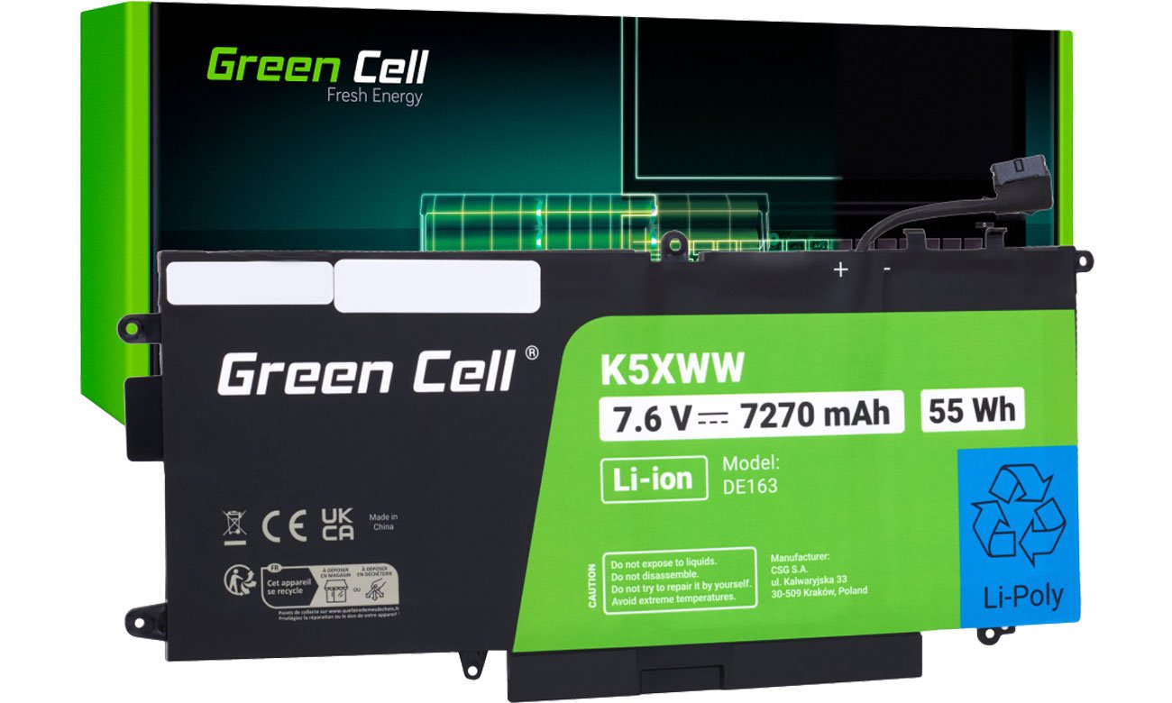 Green Cell K5XWW do Dell Latitude