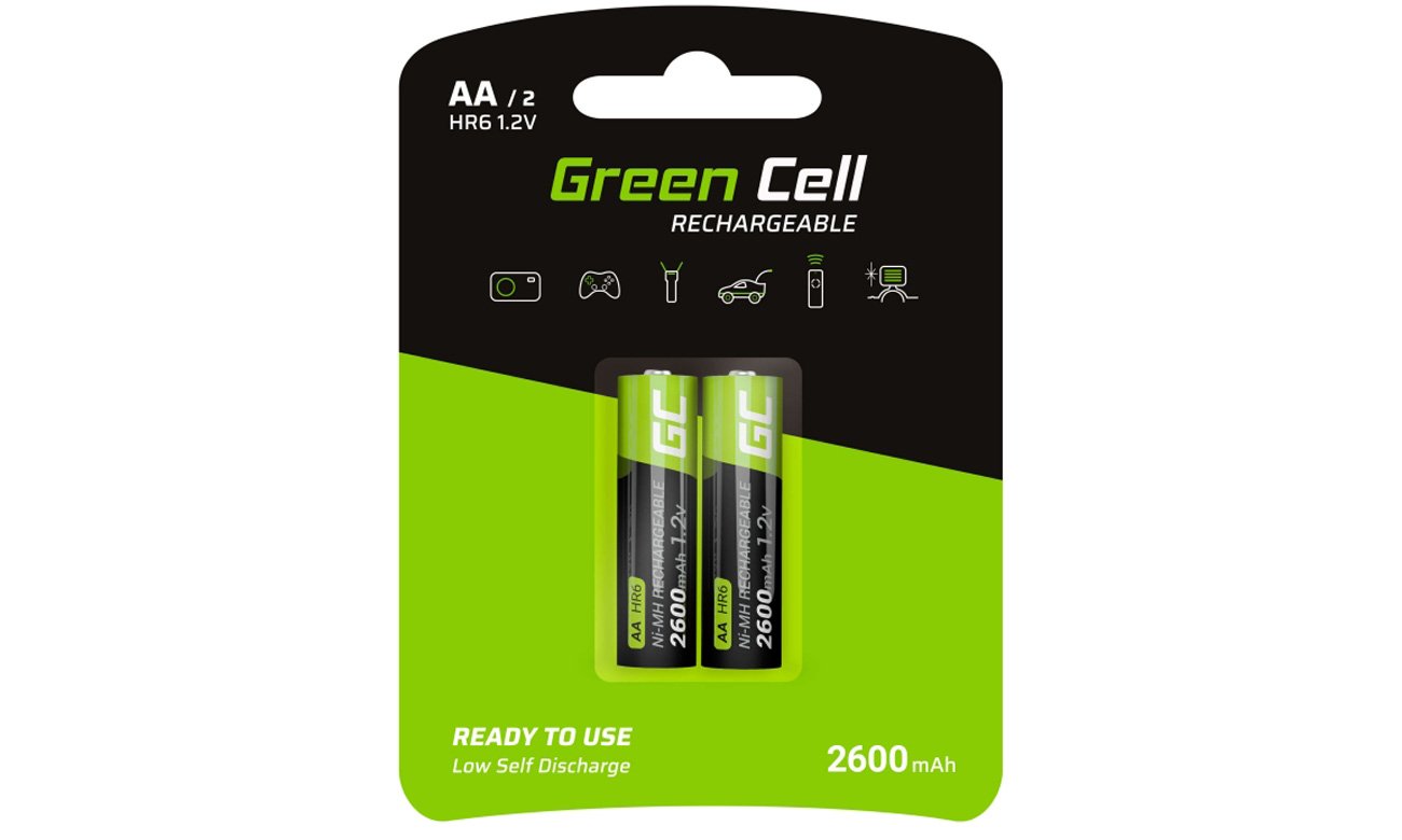 Akumulatory Green Cell 2x AA HR6 2600mAh GR05