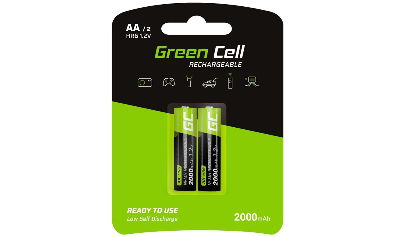 Akumulatory Green Cell 2x AA HR6 2000mAh GR06