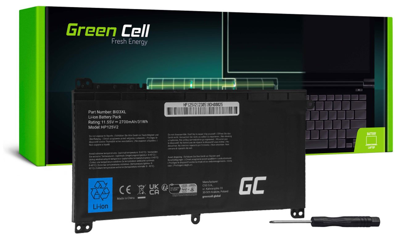 Green Cell BI03XL ON03XL do HP - Widok ogólny