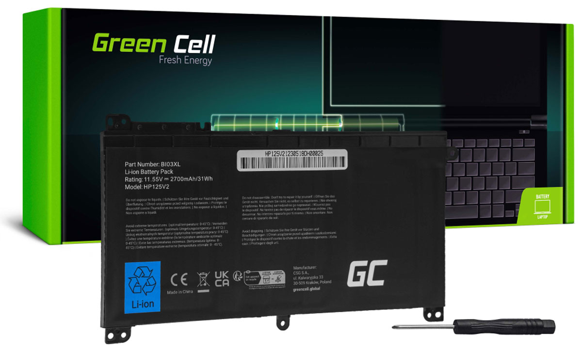Green Cell BI03XL ON03XL do HP - Widok ogólny