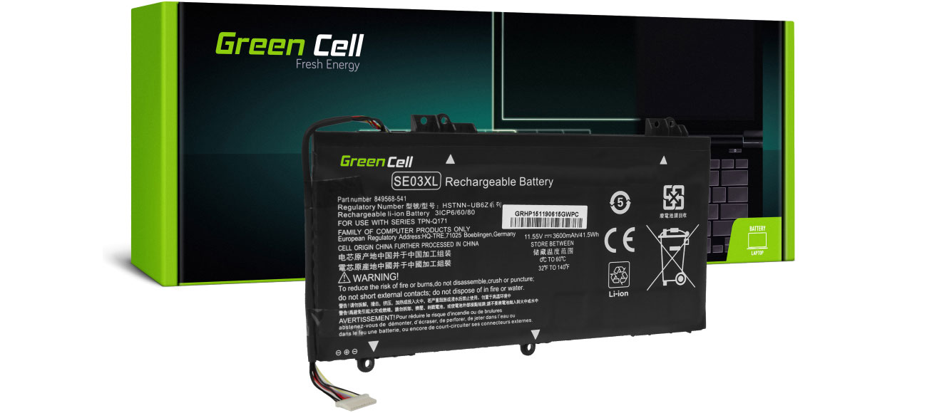 Green Cell SE03XL 849908-850 849568-421 849568-541 do HP