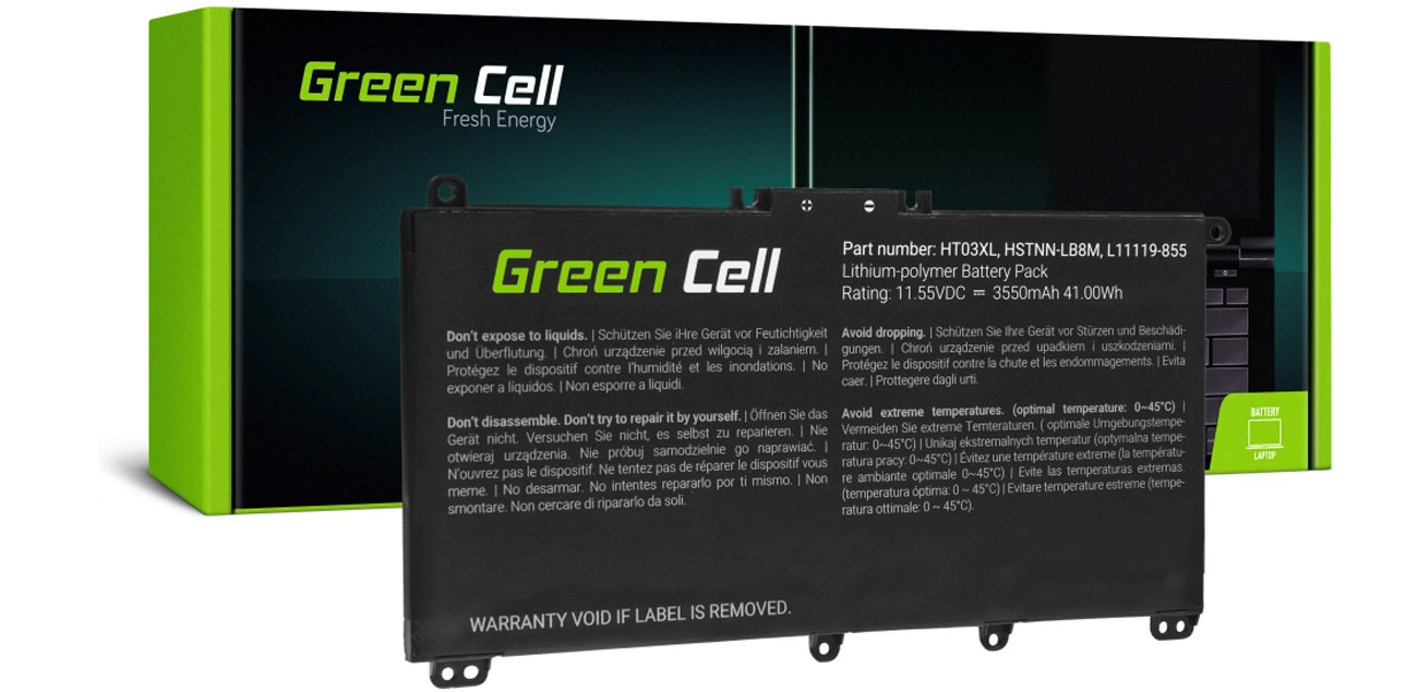 Green Cell Bateria HT03XL L11119-855 do HP