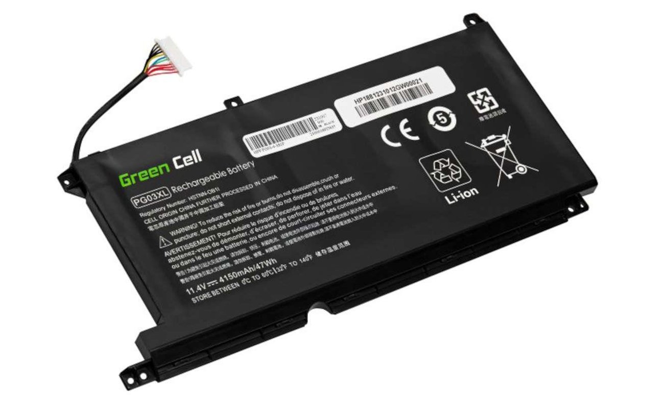 Bateria Green Cell PG03XL L48495-005 do HP