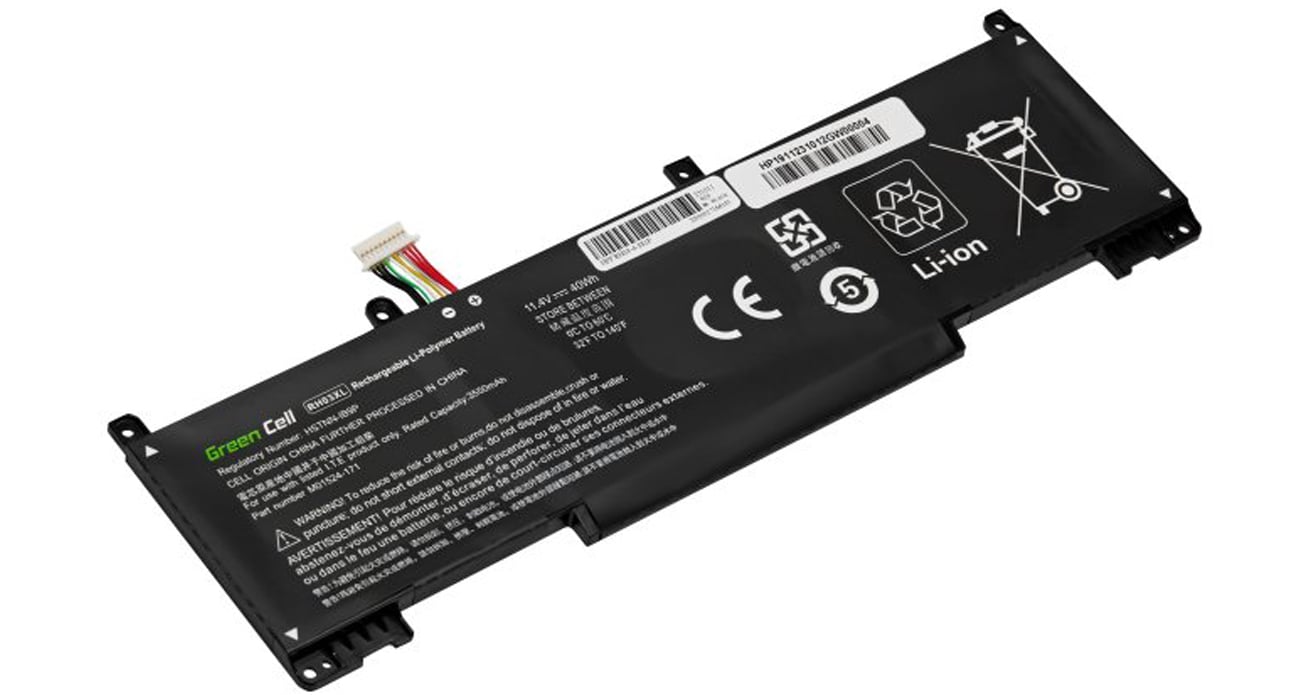 Bateria Green Cell RH03XL M02027-005 do HP