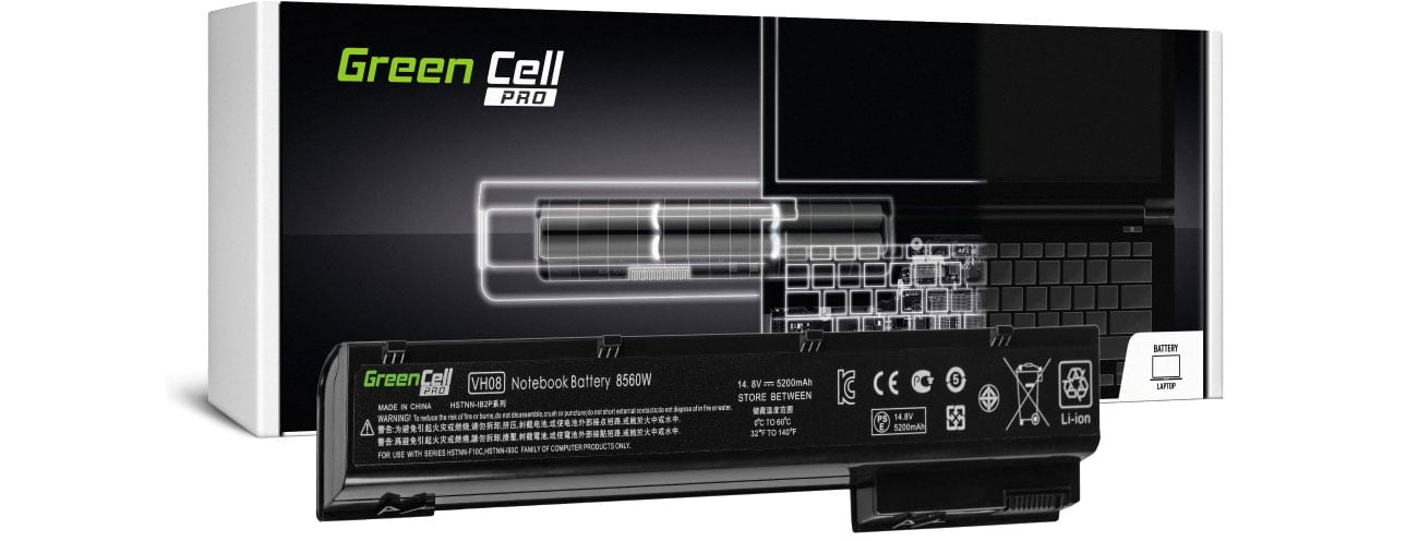 Green Cell VH08 VH08XL 632425-001 HSTNN-LB2P HSTNN-LB2Q für HP