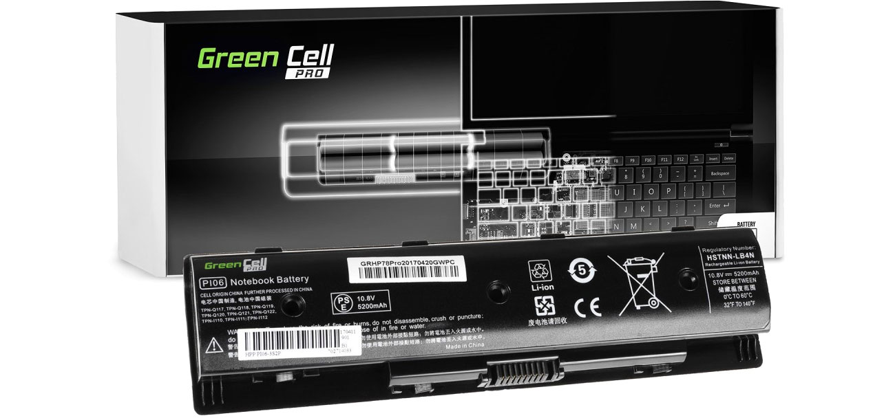 Green Cell PI06 P106 PI06XL 710416-001 do HP