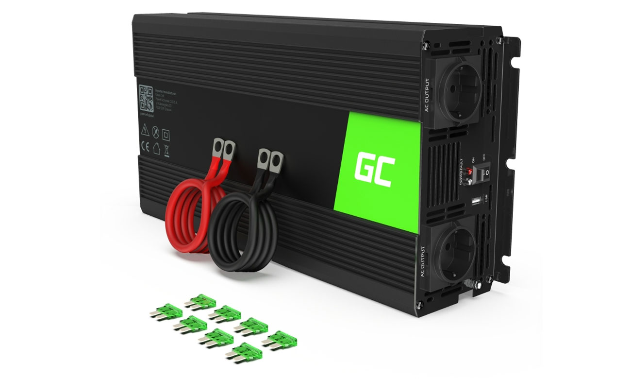 Green Cell Przetwornica napięcia 24V na 230V 1500W/3000W