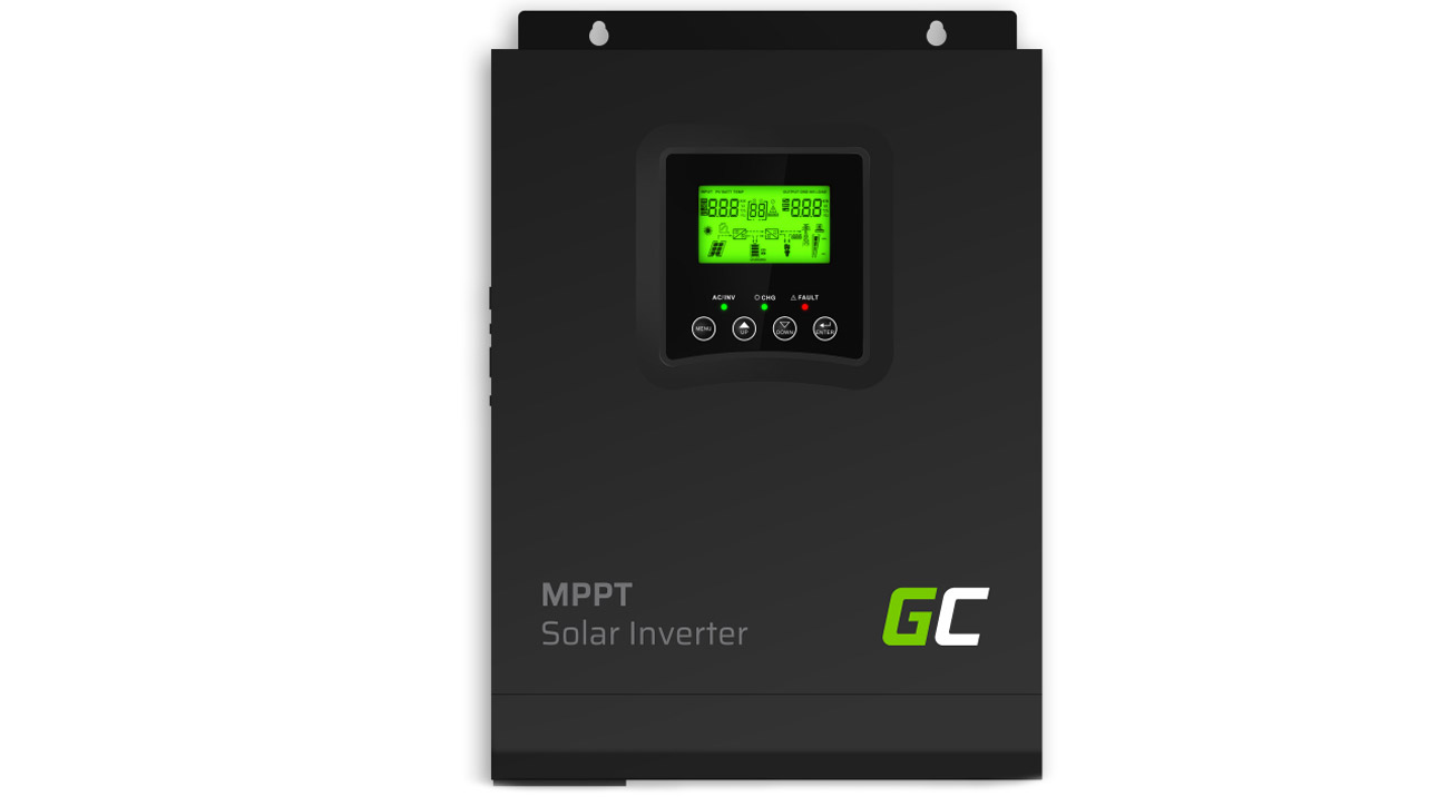 Inwerter solarny Green Cell Off Grid z MPPT 24VDC 230VAC 3000VA/3000W