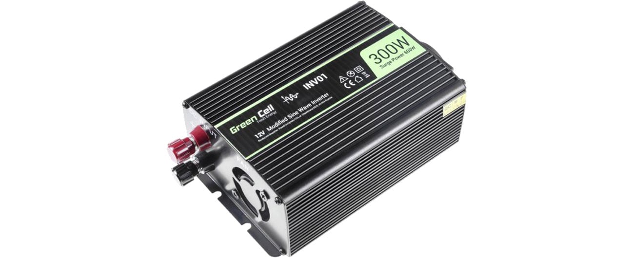 Green Cell Przetwornica napięcia 12V na 230V 300W/600W INV01DE
