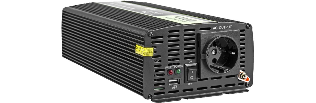 Green Cell Przetwornica napięcia 12V na 230V 1000W/2000W INV09