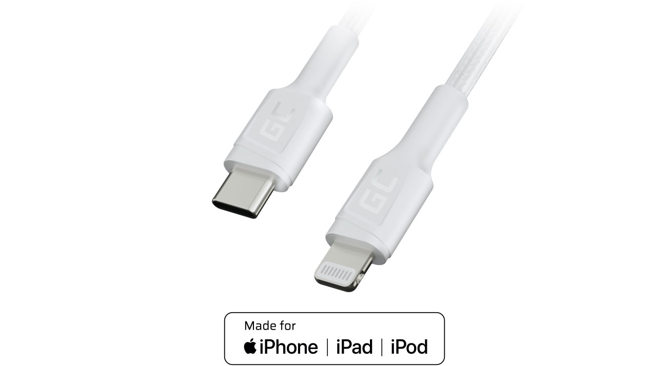 Green Cell USB-C - Lightning 1m MFI Chip C94