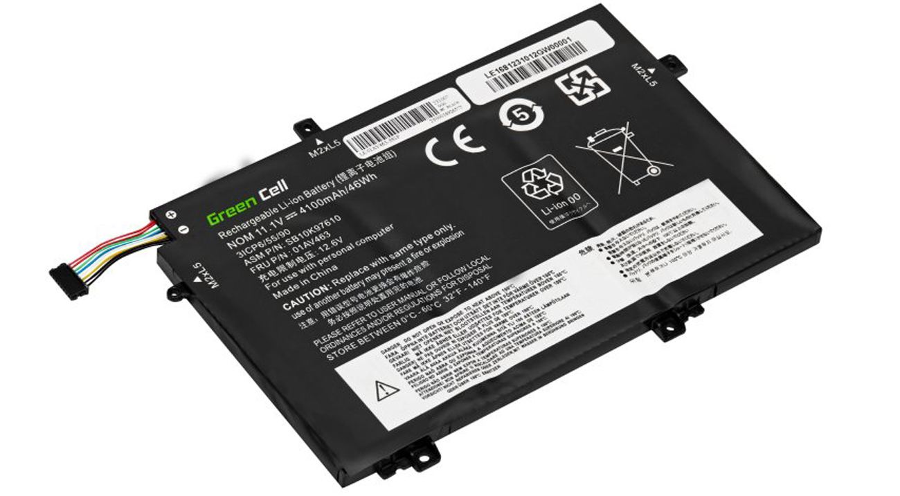 Batterie Green Cell L17C3P52 L17L3P52 L17M3P53 L17M3P54 für Lenovo