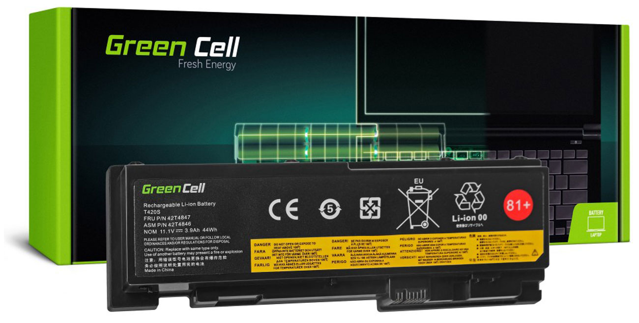 Green Cell 42T4844 42T4845 442T4846 2T4847 0A36287 45N1038 45N1039 do Lenovo - Widok ogólny